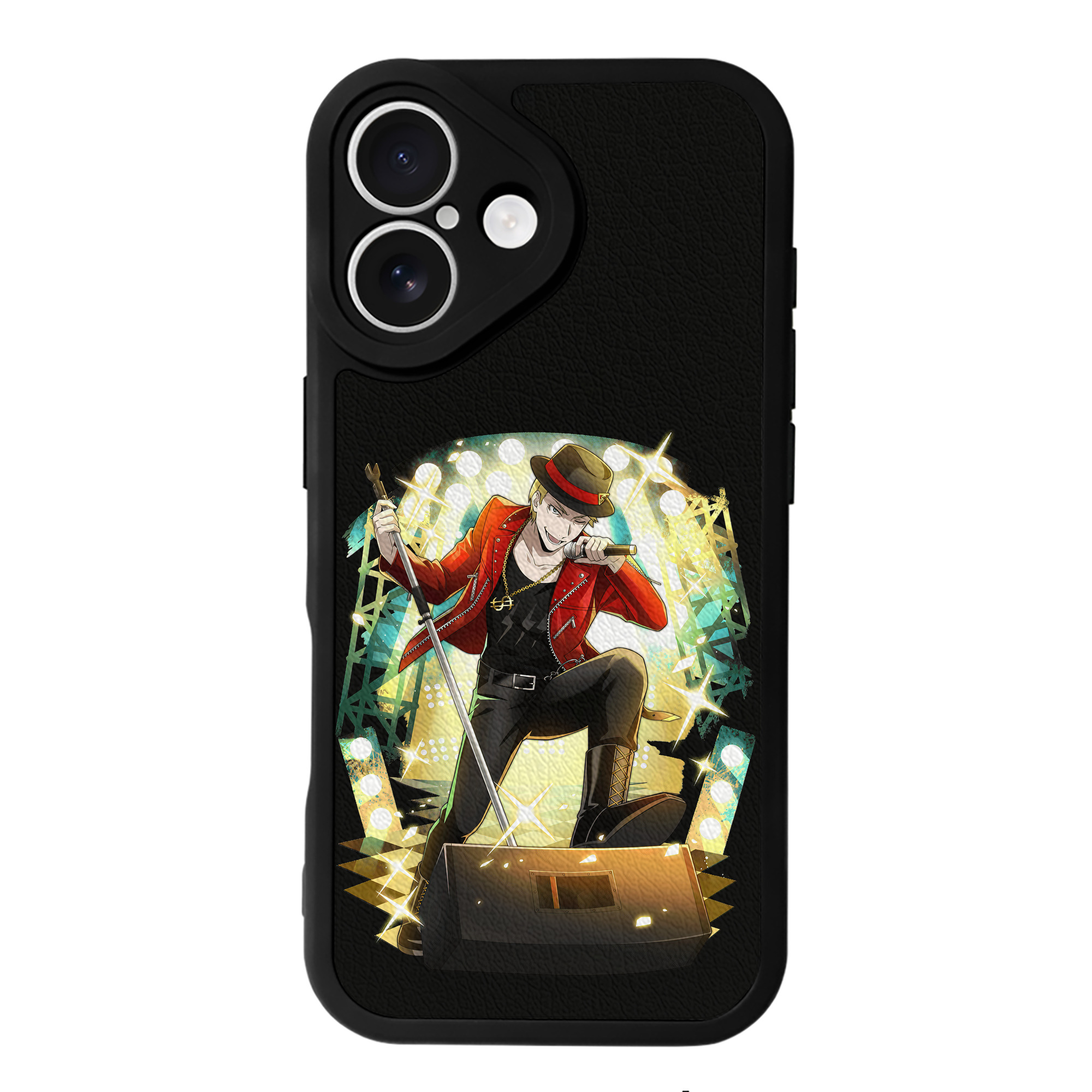 （画像用） 文豪ストレイドッグス Bungo Stray Dogs 【iPhone 16シリーズ対応】シリコンスマホケース（レザー調） 材質：シリコン